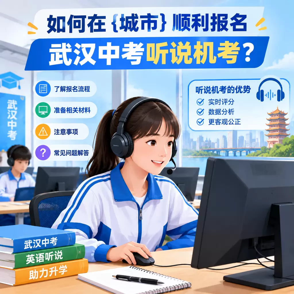 如何在沙市顺利报名武汉中考听说机考?