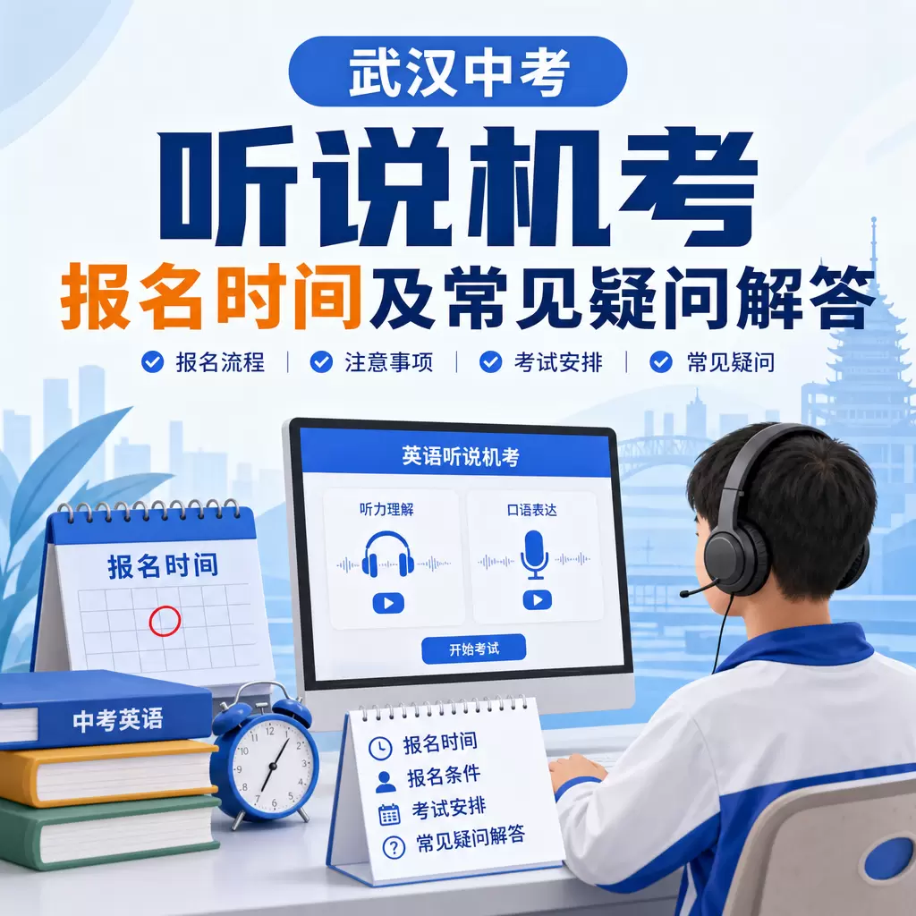 武汉中考听说机考报名时间及常见疑问解答