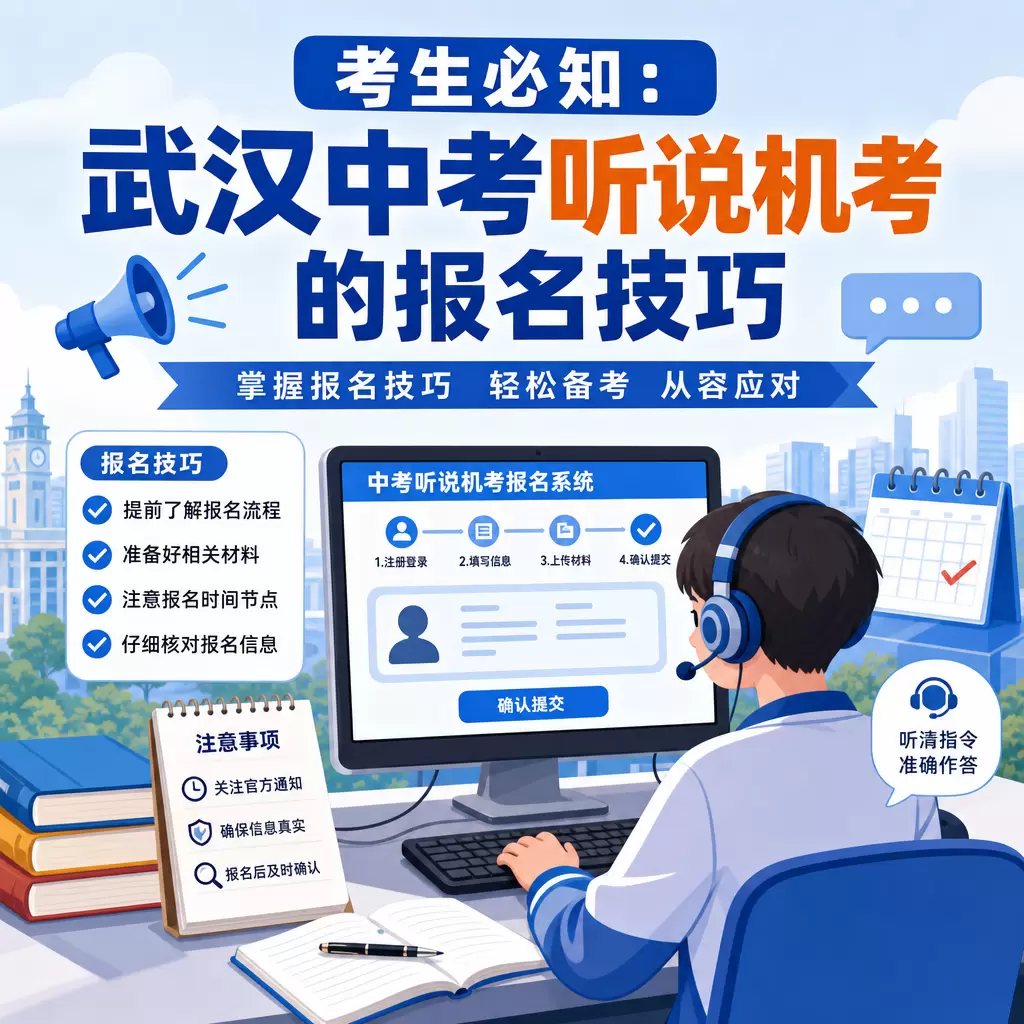沙市考生必知：武汉中考听说机考的报名技巧