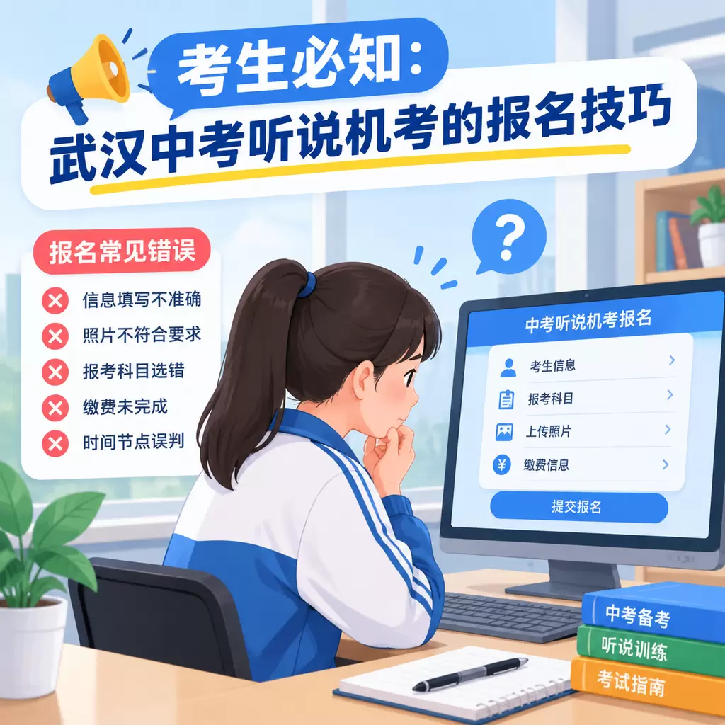 沙市考生必知：武汉中考听说机考的报名技巧