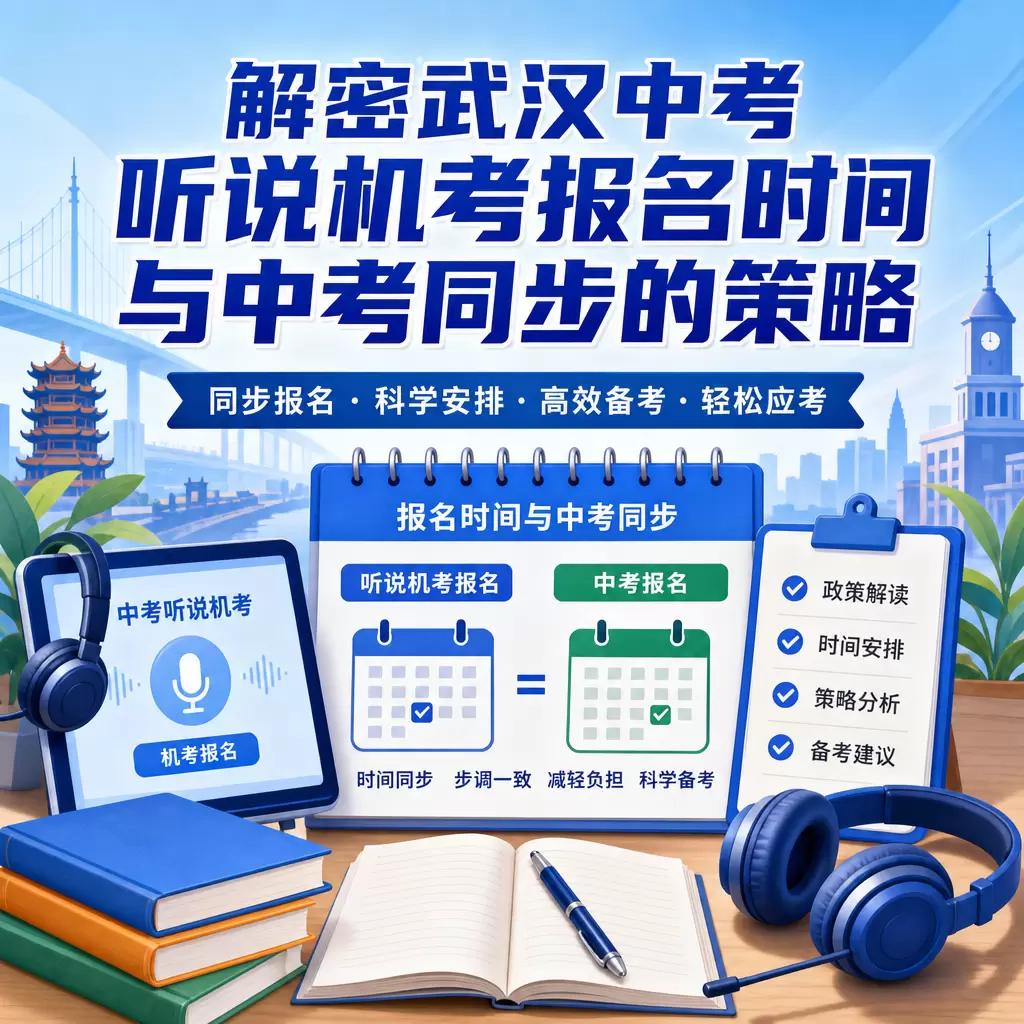 解密武汉中考听说机考报名时间与中考同步的策略