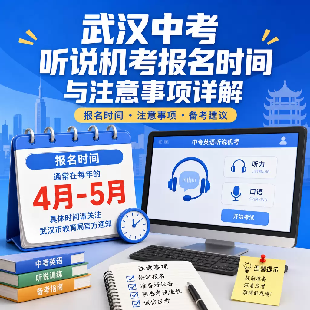 武汉中考听说机考报名时间与注意事项详解