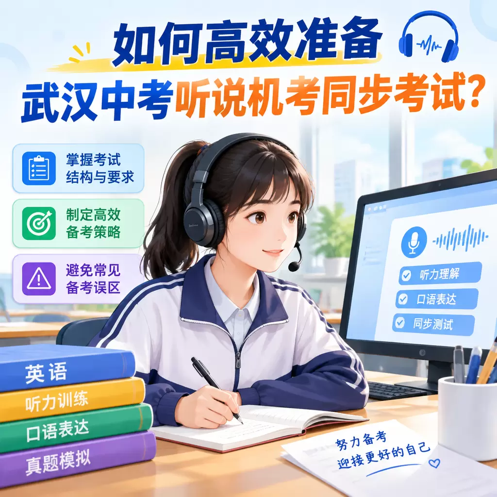 如何高效准备武汉中考听说机考同步考试?